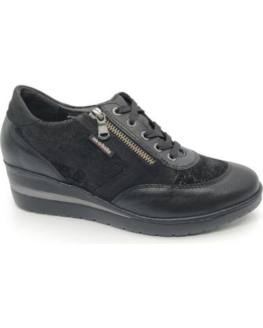 MEPHISTO MOBILS PATRIZIA SOFTY NEGRO - ZAPATILLA DEPORTIVA DE CUÑA NEGRO