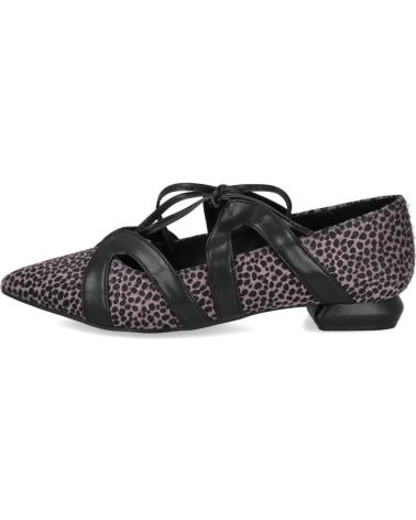 AZAREY 578K117 BALLERINE STAMPATE CON CINGHIE INCROCIATE MARRONE MARRON