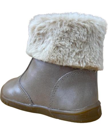 STIVALETTO FLESSIBILE PIRUFIN MADISON BEIGE CON PELLICCIA BEIGE