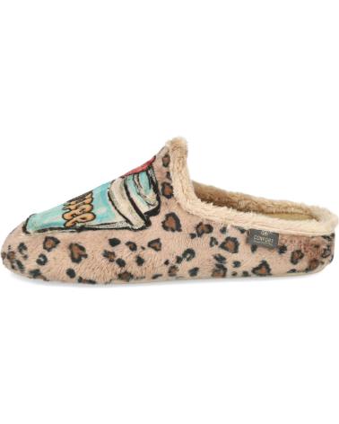 PANTOFOLE DA CASA CALZAMUR 50314 BEIGE CON DESIGN CAFFÈ BEIGE