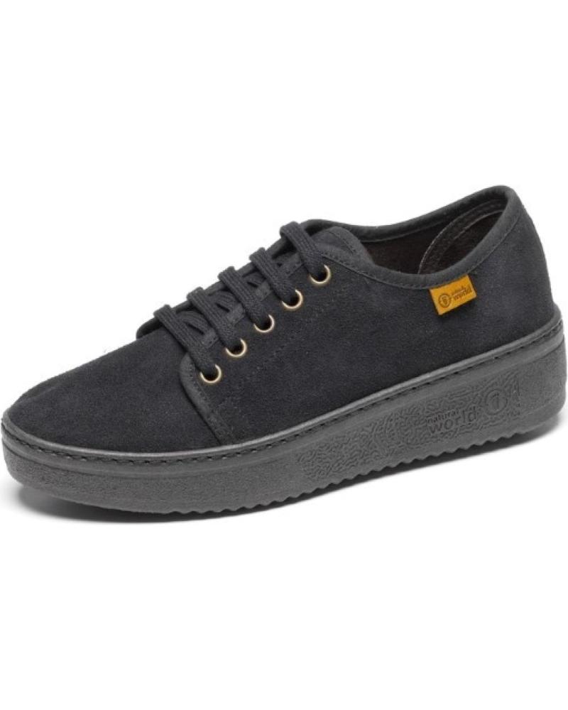 NATURAL WORLD ZAPATO MUJER BASKET 6004 - NEGRO