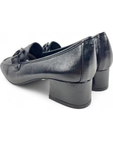 MOCASSINO CON TACCO TIMBOS 132204 COLORE NERO NEGRO