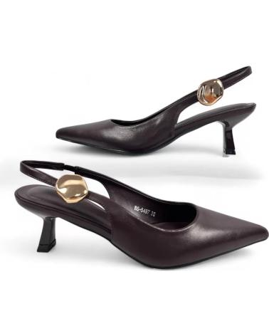TIMBOS SLINGBACK PUMPS 132199 BRAUN SPITZER ZEH MARRóN