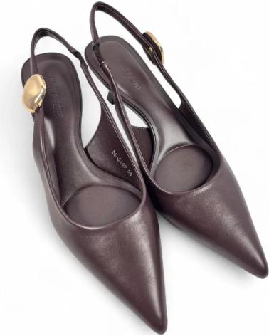 TIMBOS SLINGBACK PUMPS 132199 BRAUN SPITZER ZEH MARRóN