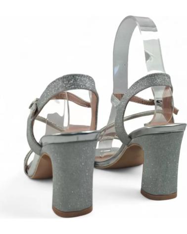 TIMBOS SANDALIA TACON FIESTA DE MUJER COLOR PLATA 132134 PLATEADO