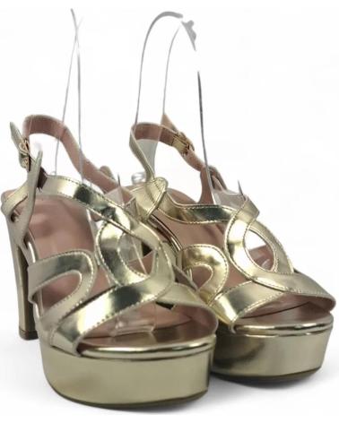 TIMBOS SANDALIA TACON PLATAFORMA FIESTA MUJER COLOR ORO 132131 AMARILLO