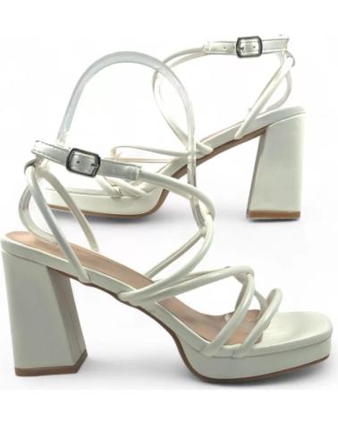 TIMBOS SANDALIA TACON PLATAFORMA NOVIA 132129 BLANCO