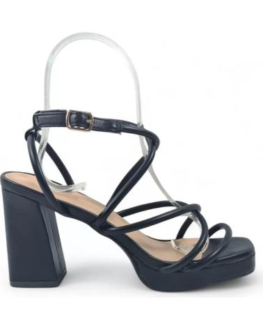 TIMBOS SANDALIA TACON PLATAFORMA VESTIR 132128 NEGRO