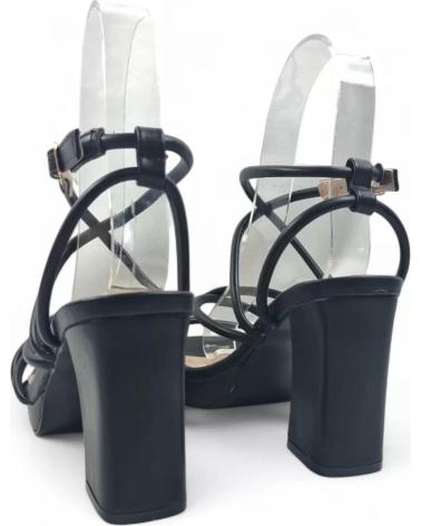 TIMBOS SANDALIA TACON PLATAFORMA VESTIR 132128 NEGRO