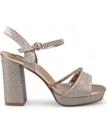 TIMBOS SANDALIA TACON PLATAFORMA FIESTA MUJER COLOR CHAMPAGNE 13212 VARIOS COLORES