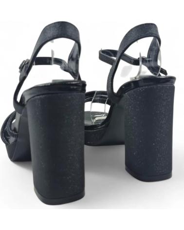 TIMBOS SANDALIA TACON PLATAFORMA FIESTA MUJER COLOR 132125 NEGRO