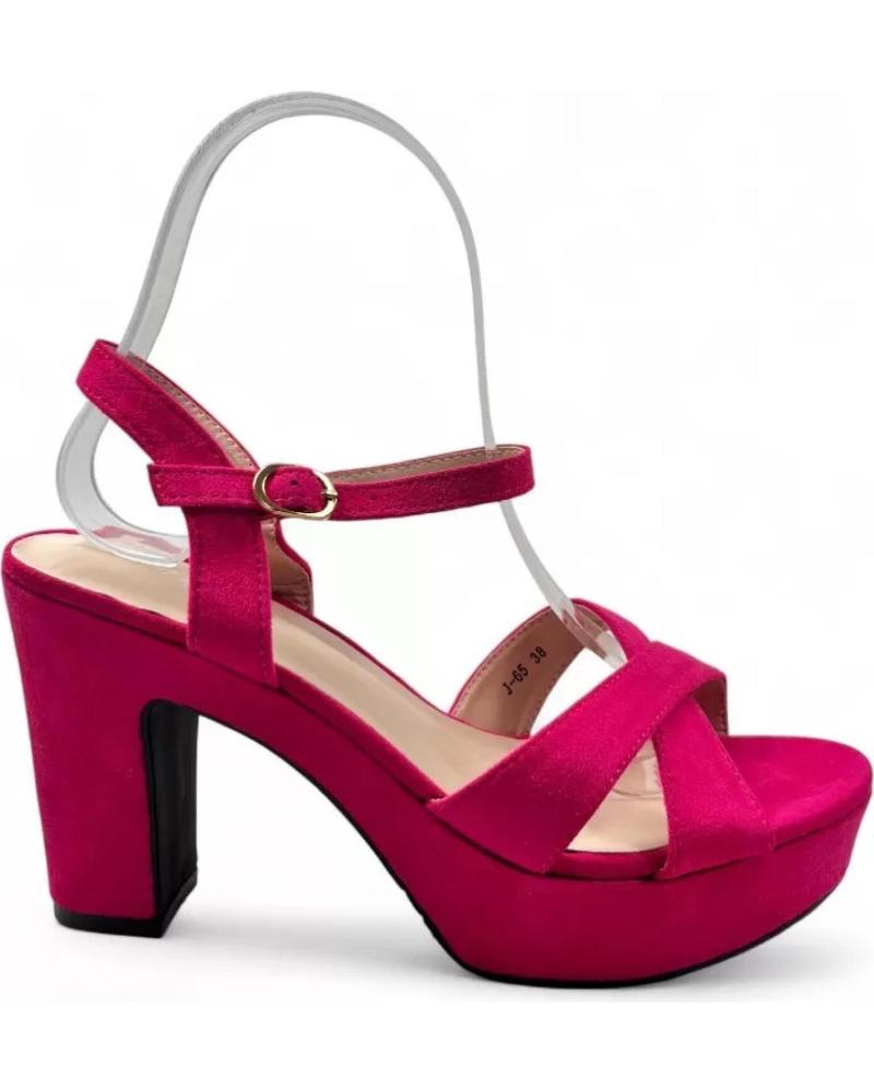 TIMBOS SANDALIA TACON PLATAFORMA VESTIR DE MUJER FUCSIA 132096 MORADO