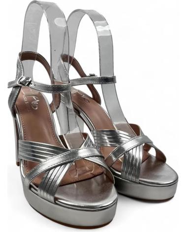 TIMBOS SANDALIA TACON PLATAFORMA FIESTA DE MUJER PLATA 132094 PLATEADO