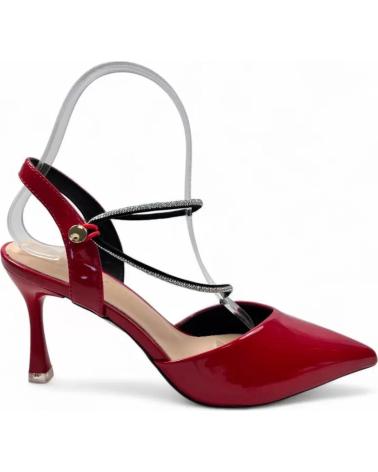 TIMBOS SANDALIA TACON FIESTA DE MUJER 132093 ROJO