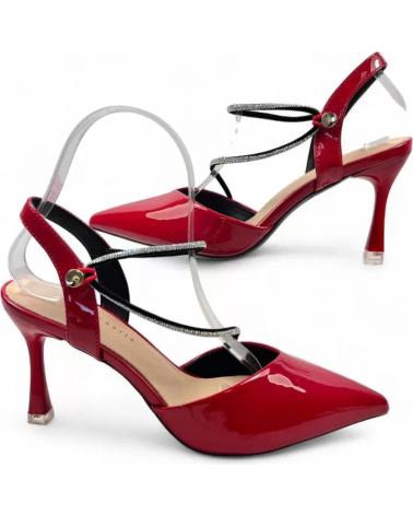 TIMBOS SANDALIA TACON FIESTA DE MUJER 132093 ROJO