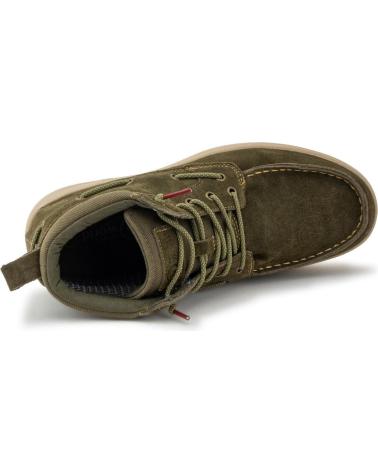 NATURAL WORLD CERLER 8452 H STIEFEL AUS WASSERABWEISENDEM SPALTLEDER KHAKI KAKI