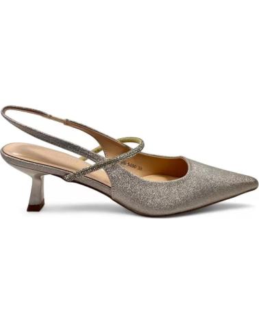 TIMBOS TACON DESTALONADO FIESTA MUJER ORO 132047 AMARILLO