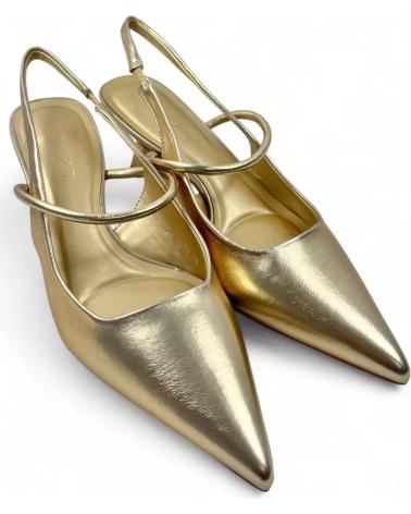 TIMBOS TACON DESTALONADO FIESTA MUJER ORO 132044 AMARILLO