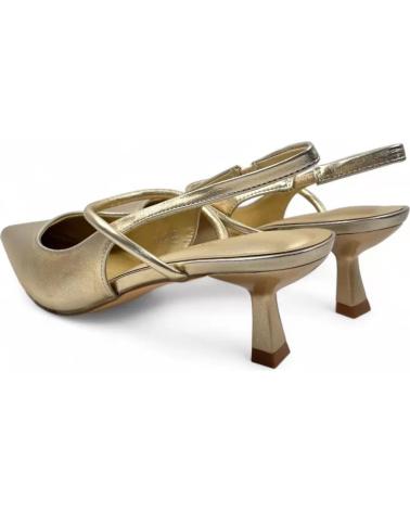 TIMBOS TACON DESTALONADO FIESTA MUJER ORO 132044 AMARILLO