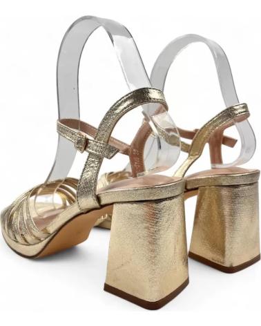 TIMBOS SANDALIA TACON FIESTA DE MUJER ORO 132011 AMARILLO