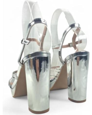 TIMBOS SANDALIA TACON PLATAFORMA FIESTA MUJER PLATA 131838 PLATEADO