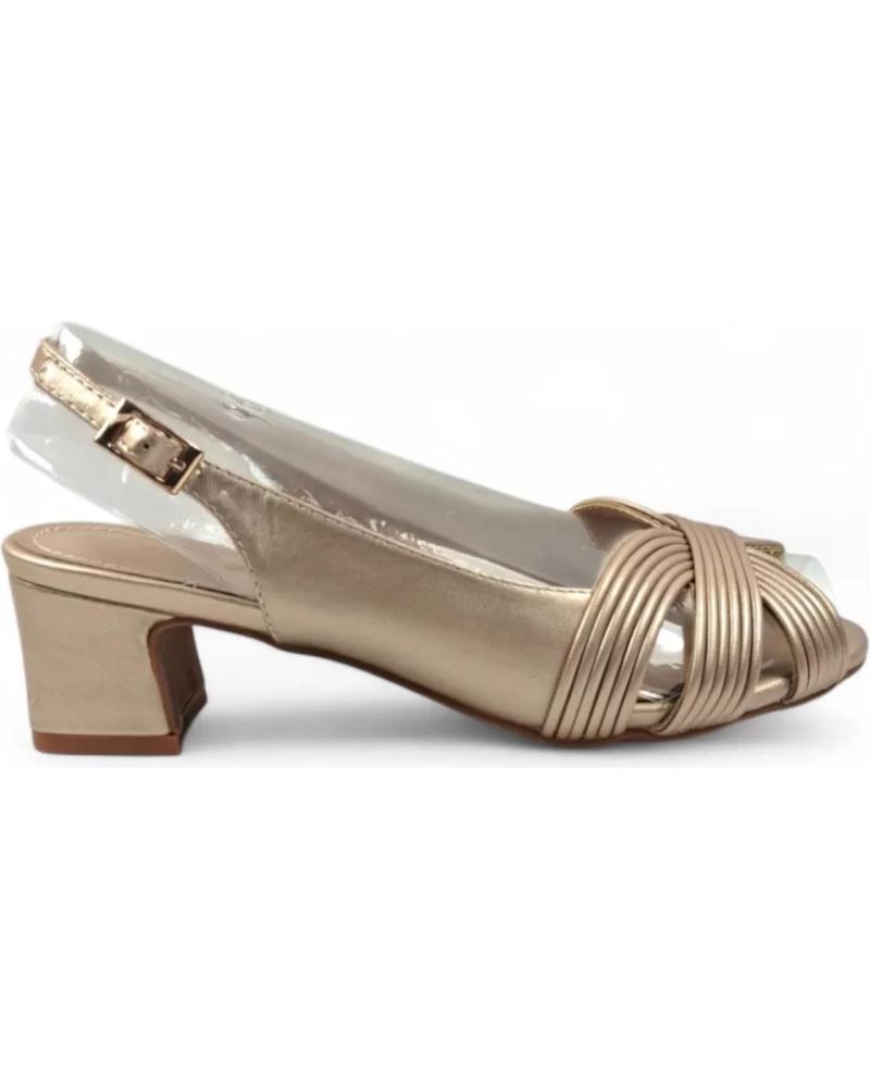 TIMBOS TACON DESTALONADO FIESTA MUJER TAUPE 131834 VERDE