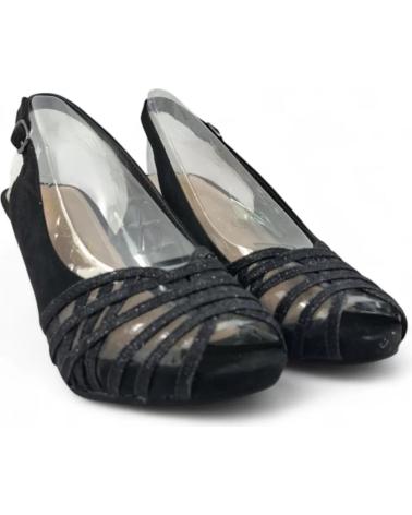 TIMBOS SANDALIA TACON FIESTA DE MUJER 131831 NEGRO