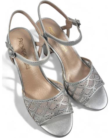 TIMBOS SANDALIA TACON FIESTA DE MUJER PLATA 131828 PLATEADO
