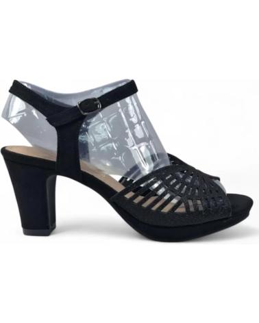 TIMBOS SANDALIA TACON PLATAFORMA FIESTA MUJER 131825 NEGRO