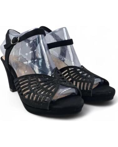 TIMBOS SANDALIA TACON PLATAFORMA FIESTA MUJER 131825 NEGRO