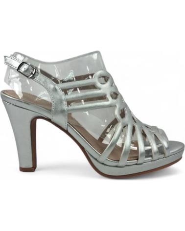 TIMBOS SANDALIA TACON FIESTA DE MUJER PLATA 131821 PLATEADO
