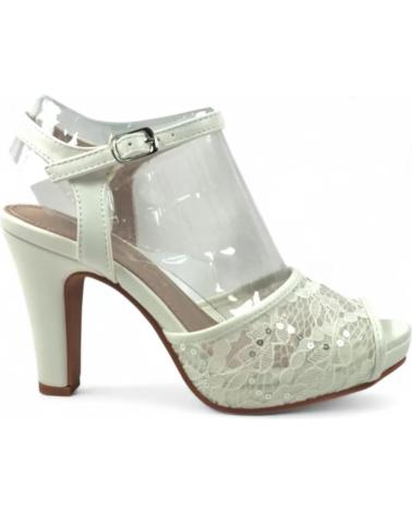 TIMBOS SANDALIA TACON PLATAFORMA DE NOVIA 131819 BLANCO