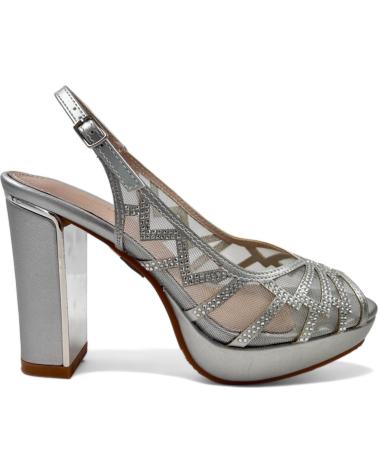 TIMBOS SANDALIA TACON FIESTA MUJER PLATA 131817 PLATEADO