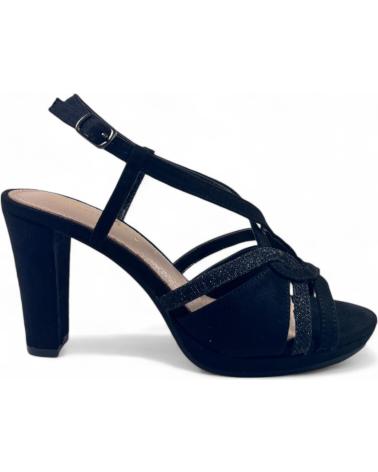 TIMBOS SANDALIA TACON FIESTA MUJER 131816 NEGRO