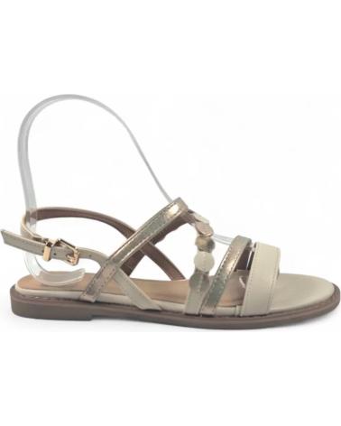 TIMBOS SANDALIA PLANA COMODA DE MUJER 131802 BEIGE