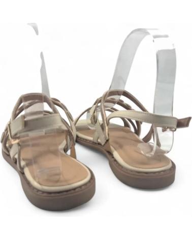 TIMBOS SANDALIA PLANA COMODA DE MUJER 131802 BEIGE