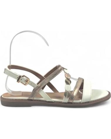 TIMBOS SANDALIA PLANA COMODA DE MUJER 131801 BLANCO