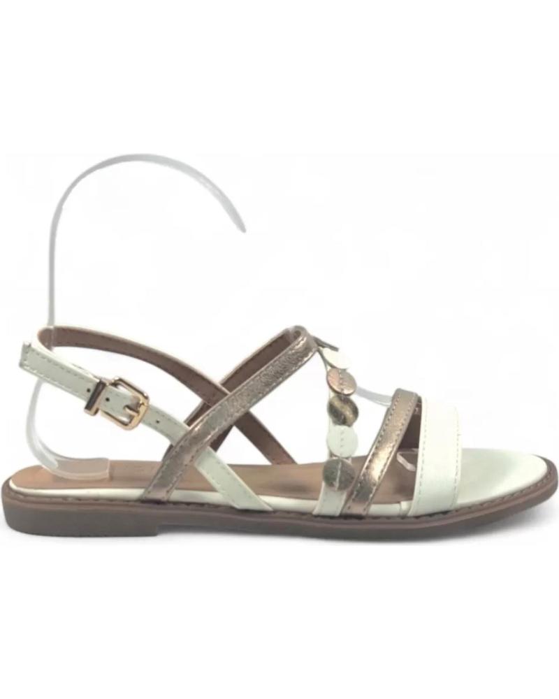 TIMBOS SANDALIA PLANA COMODA DE MUJER 131801 BLANCO