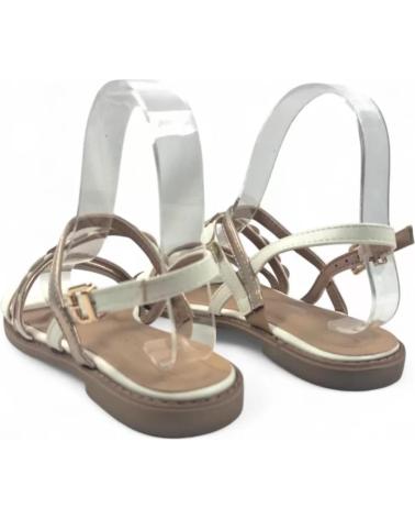 TIMBOS SANDALIA PLANA COMODA DE MUJER 131801 BLANCO