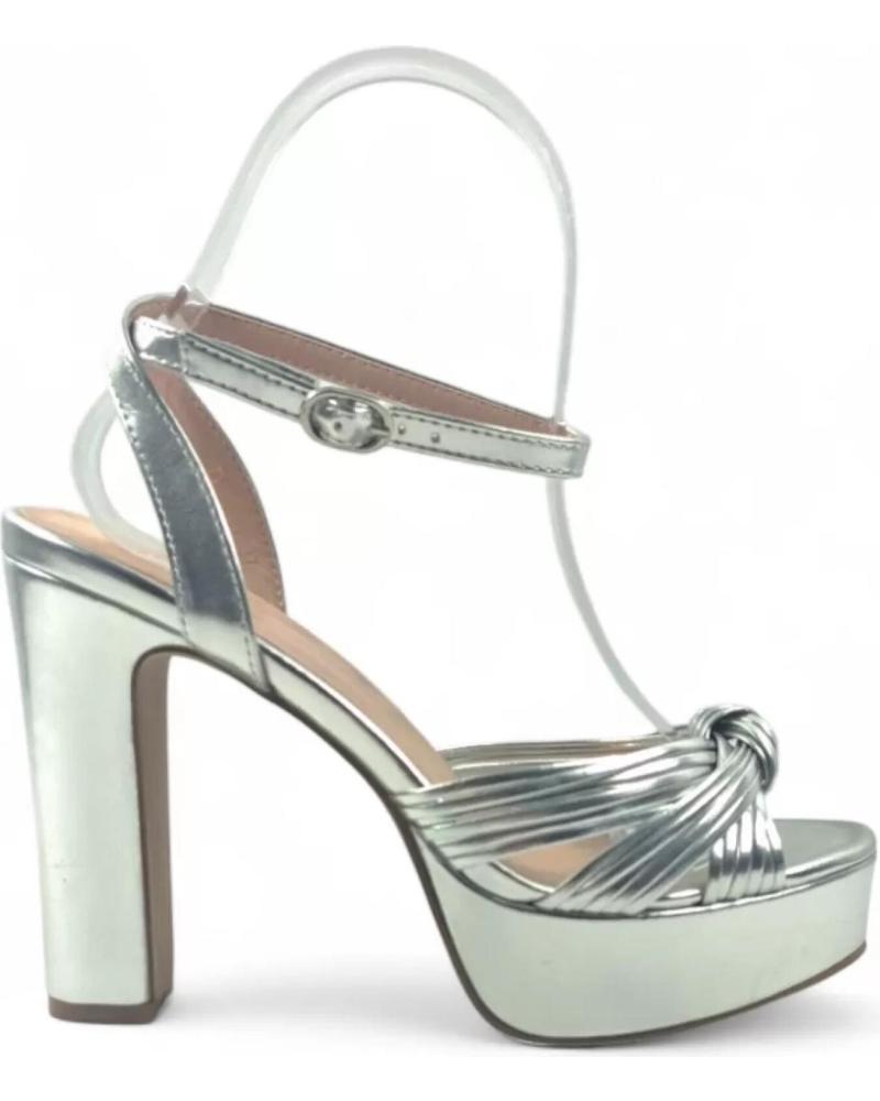 TIMBOS SANDALIA TACON PLATAFORMA FIESTA MUJER PLATA 131787 PLATEADO