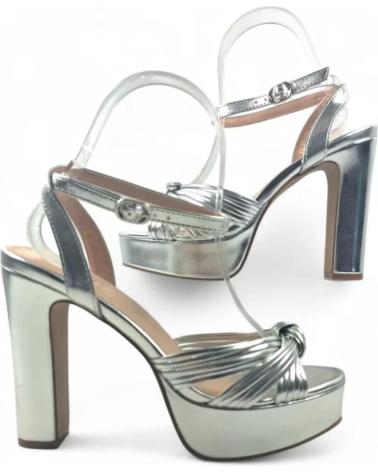 TIMBOS SANDALIA TACON PLATAFORMA FIESTA MUJER PLATA 131787 PLATEADO