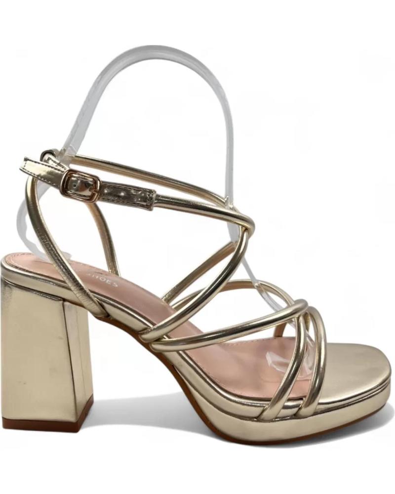 TIMBOS SANDALIA TACON PLATAFORMA FIESTA MUJER ORO 131696 AMARILLO