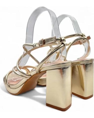 TIMBOS SANDALIA TACON PLATAFORMA FIESTA MUJER ORO 131696 AMARILLO