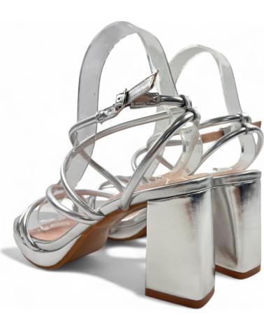 TIMBOS SANDALIA TACON FIESTA PLATAFORMA MUJER PLATA 131695 PLATEADO