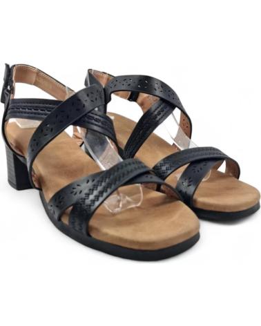 TIMBOS SANDALIA TACON VESTIR DE MUJER 131694 NEGRO