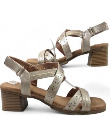 TIMBOS SANDALIA TACON VESTIR DE MUJER TAUPE 131693 VERDE