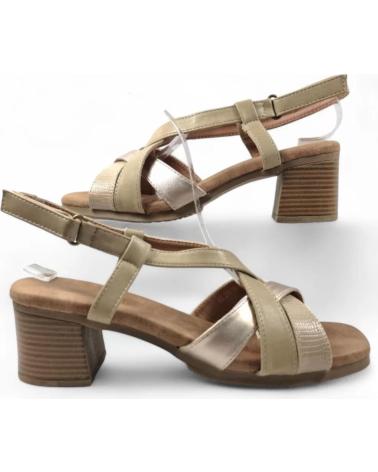 TIMBOS SANDALIA TACON VESTIR DE MUJER TAUPE 131690 VERDE