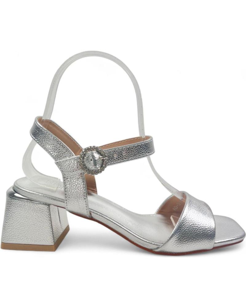 TIMBOS SANDALIA TACON FIESTA DE MUJER 131607 PLATEADO