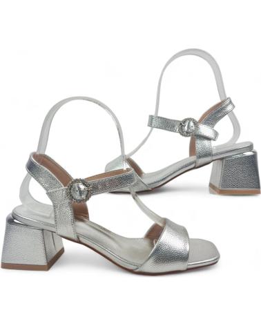 TIMBOS SANDALIA TACON FIESTA DE MUJER 131607 PLATEADO