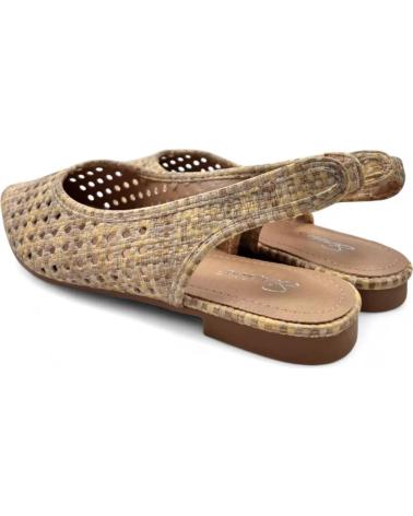 TIMBOS TACON DESTALONADO VESTIR MUJER KAKI 131571 MARRóN